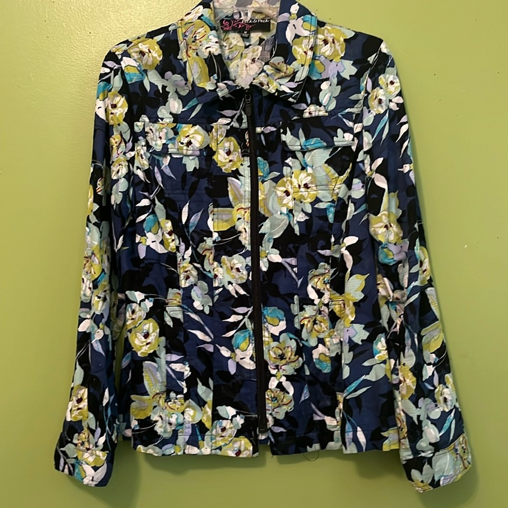 EUC Peck & Peck Floral Jacket